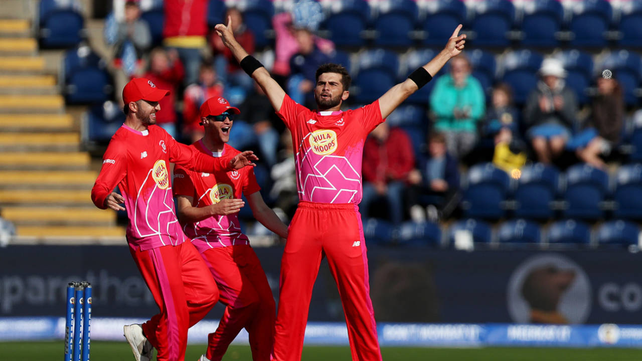 Shaheen Shah Afridi took wickets with his first two balls for Welsh Fire&nbsp;&nbsp;&bull;&nbsp;&nbsp;Getty Images