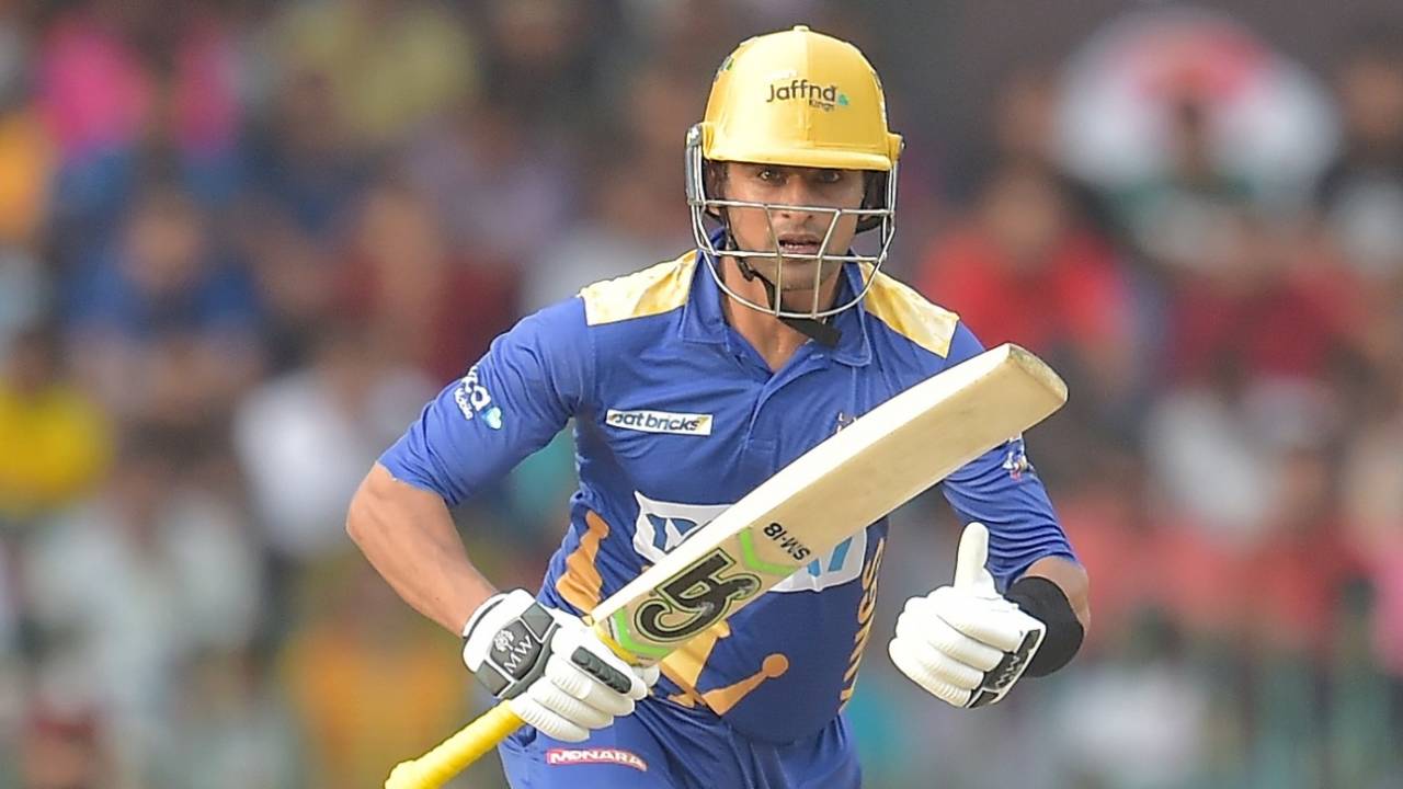 Shoaib Malik runs between the wickets, B-Love Kandy vs Jaffna Kings, LPL 2023, Colombo, August 12, 2023