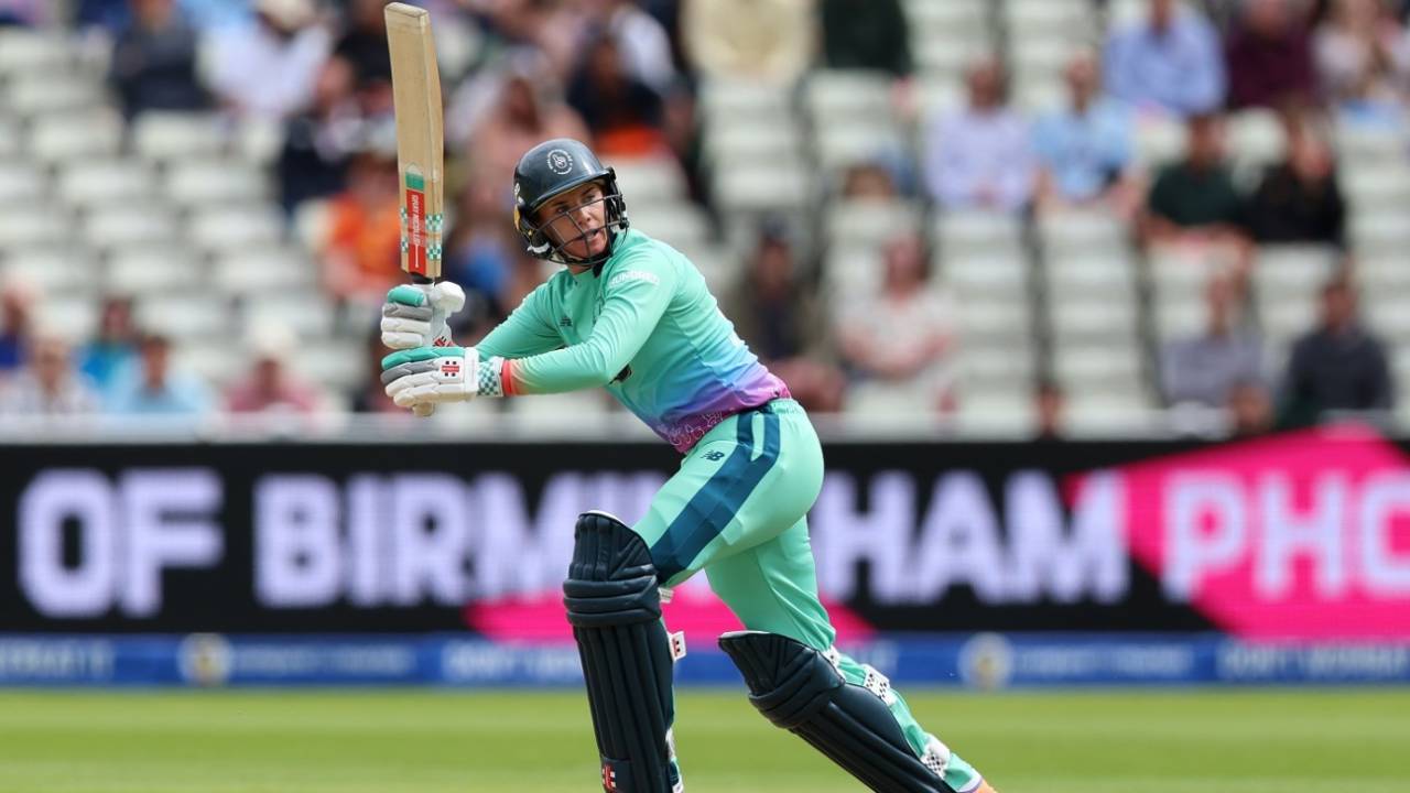 Lauren Winfield-Hill powered Invincibles after they lost two early wickets, Birmingham Phoenix vs Oval Invincibles, Women's Hundred, Birmingham, August 13, 2023