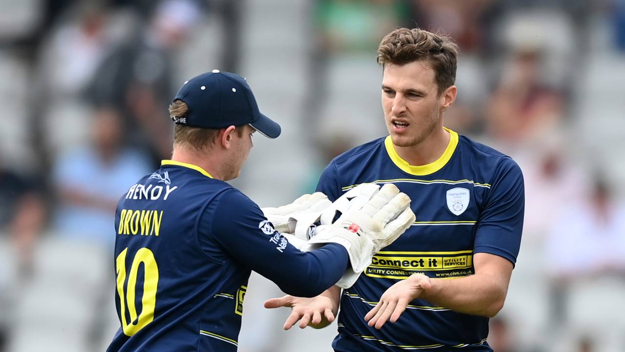 Brad Wheal picked up the key wickets of Keaton Jennings and Dane Vilas