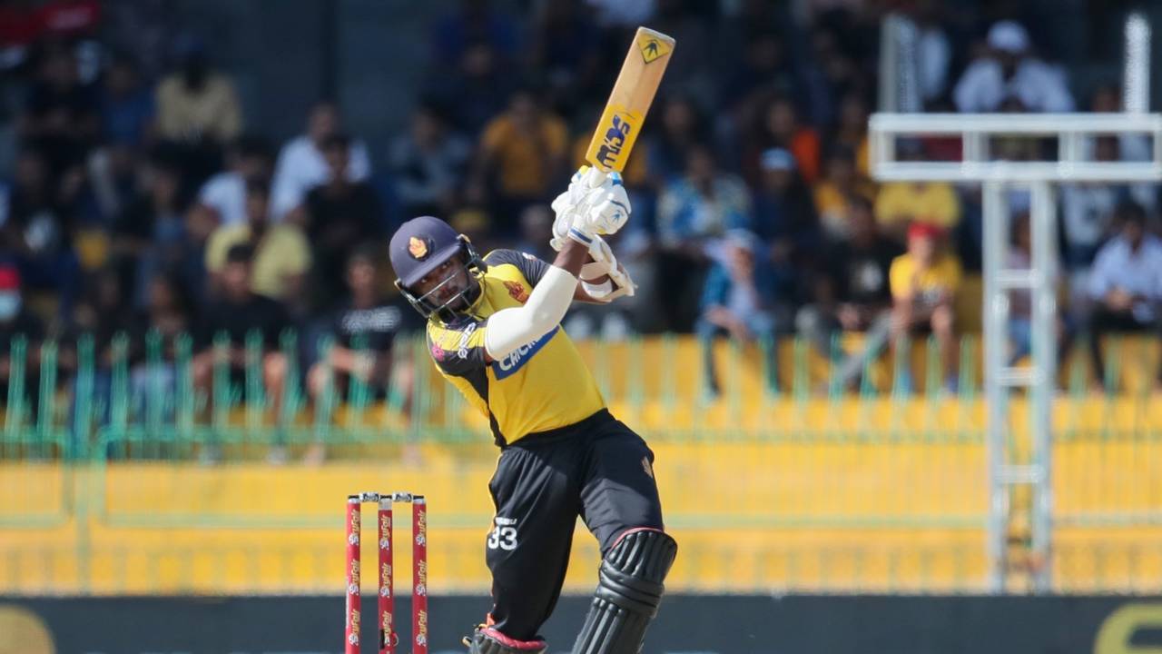 Lasith Croospulle top-scored with 80, Dambulla Aura vs Galle Titans, LPL, Qualifier 1, Colombo, August 17, 2023 