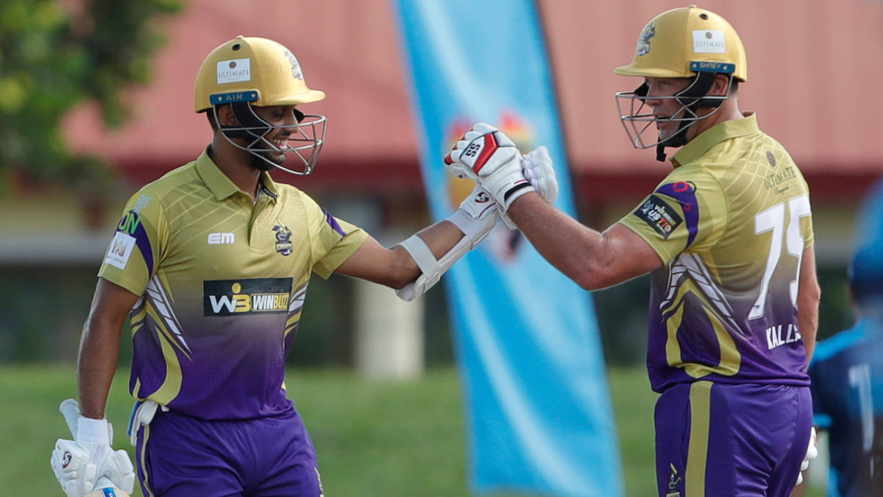 Milind Kumar and Jacques Kallis added 158 in just 9.4 overs, Texas Chargers vs California Knights, Lauderhill, US Masters T10, August 19, 2023