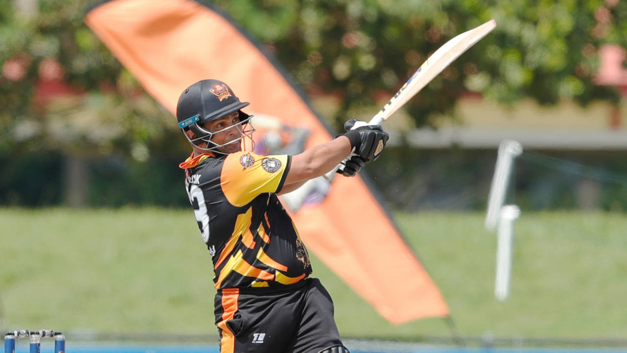 Kamran Akmal did a lot of damage early on, Atlanta Riders vs New York Warriors, US Masters T10, Lauderhill, August 21, 2023
