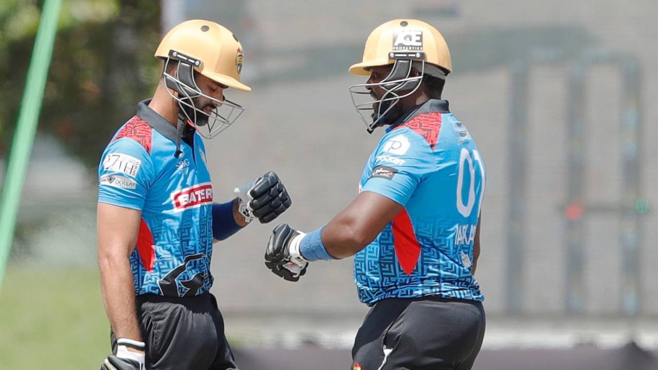 Hammad Azam and Hamilton Masakadza put on 74 in 32 balls, Atlanta Riders vs New Jersey Triton's, US Masters T10, Lauderhill, August 23, 2023