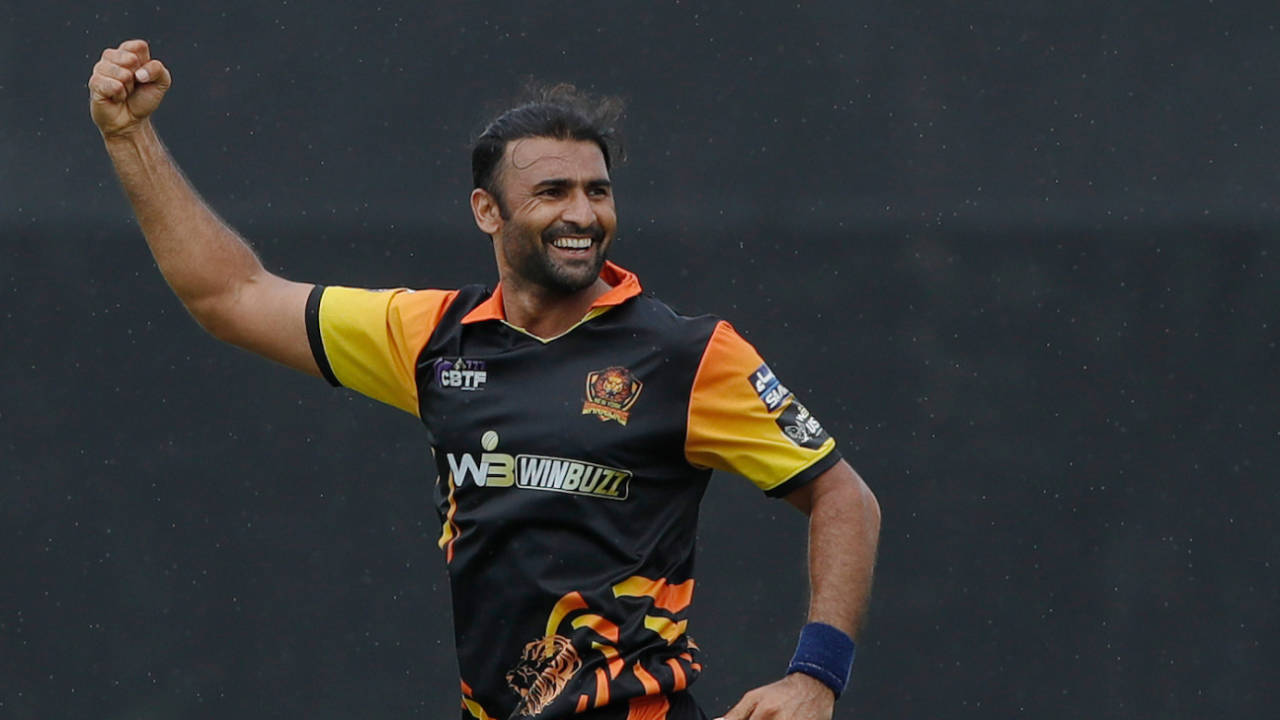 Sohail Khan picked up five wickets, including four in one over, New York Warriors vs Texas Chargers, US Masters T10 final, Lauderhill, August 27, 2023 