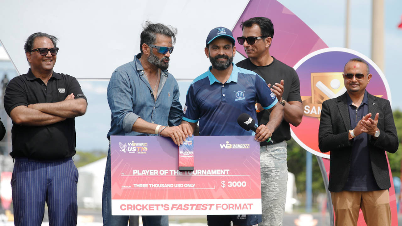 Mohammad Hafeez was in prime form with bat and ball throughout the tournament, New York Warriors vs Texas Chargers, US Masters T10, Lauderhill, August 27, 2023