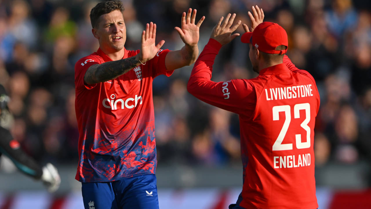 Brydon Carse claimed a wicket in his second over on debut, England vs New Zealand, 1st T20I, Chester-le-Street, August 30, 2023