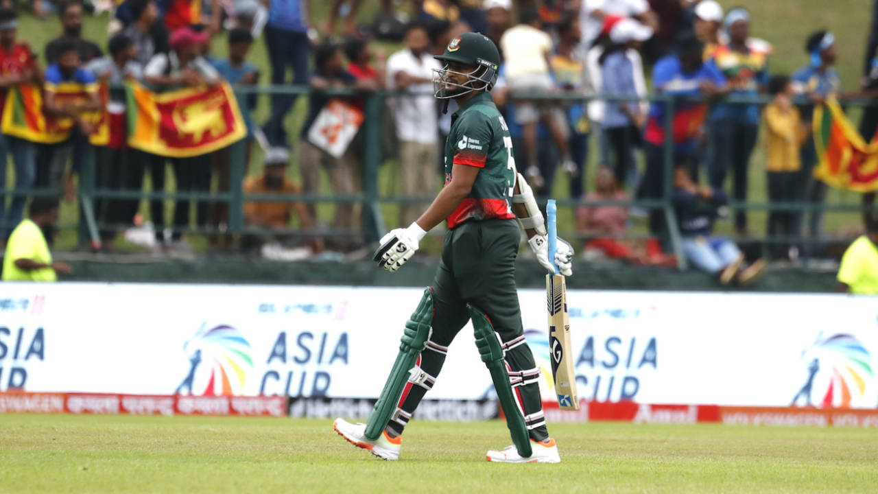 Shakib Al Hasan was dismissed for a low score, Sri Lanka vs Bangladesh, Asia Cup, Pallekele, August 31, 2023
 