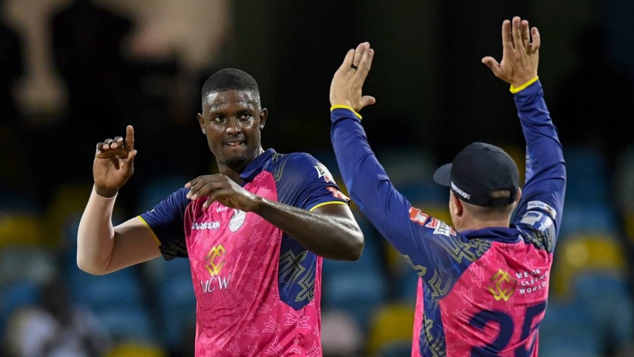 Jason Holder picked two wickets for just 19 to stifle Jamaica Tallawahs, Barbados Royals vs Jamaica Tallawahs, CPL 2023, Bridgetown, August 31, 2023
