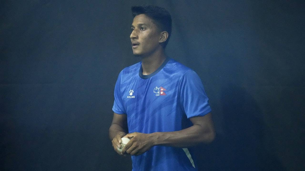Kishore Mahato during a practice session, Pallekele, September 3, 2023
