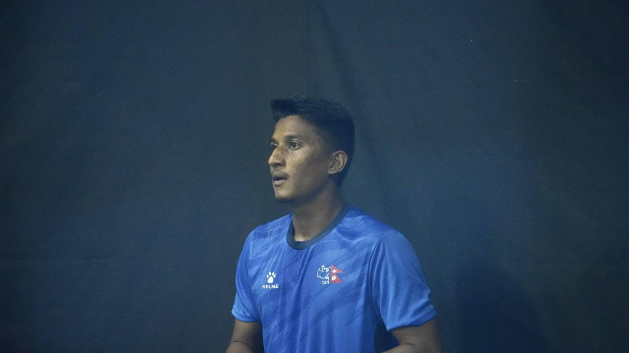 Kishore Mahato during a practice session