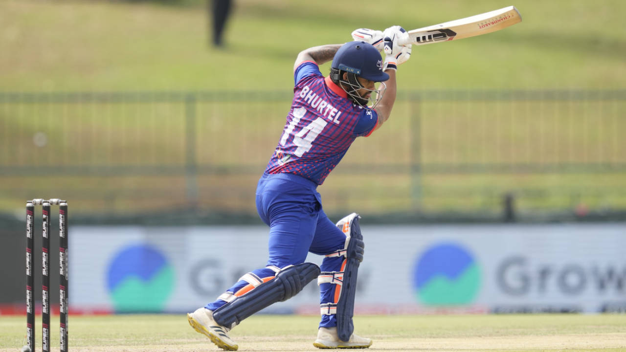 Kushal Bhurtel was the more aggressive of the two Nepal openers, India vs Nepal, Asia Cup, Pallekele, September 4, 2023