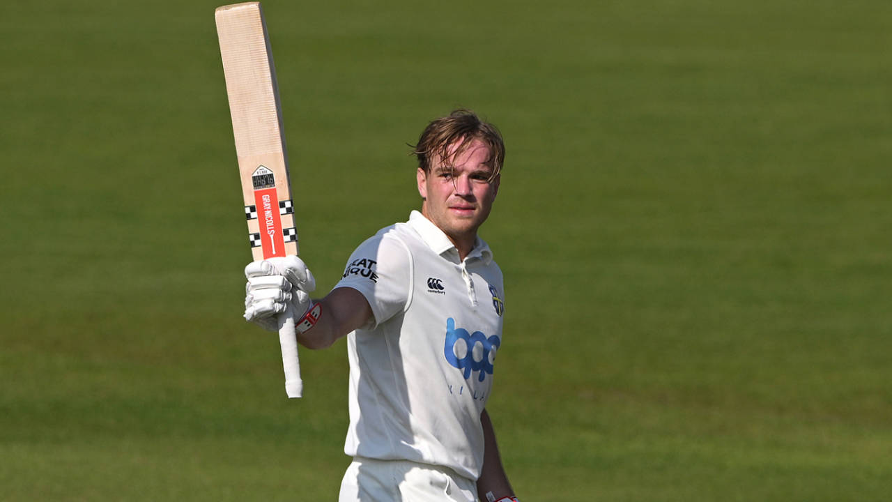 Bas de Leede scored his maiden first-class hundred, Durham vs Sussex, County Championship, Division Two, September 5, 2023
