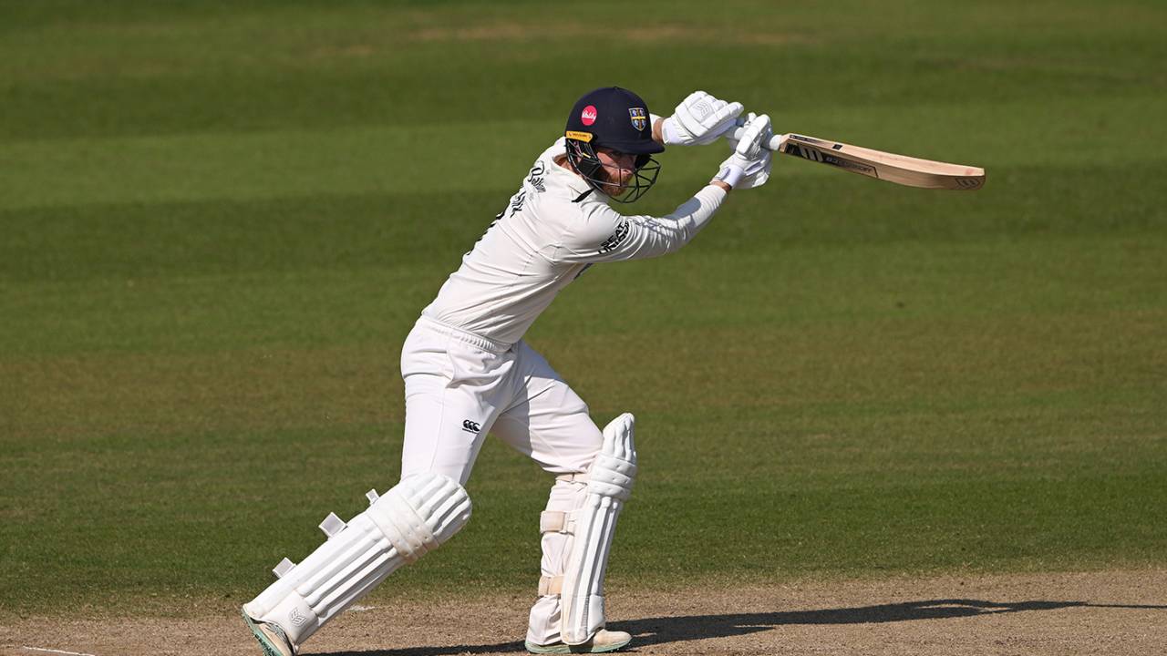 Graham Clark made his second century of the season, Durham vs Sussex, County Championship, Division Two, September 5, 2023