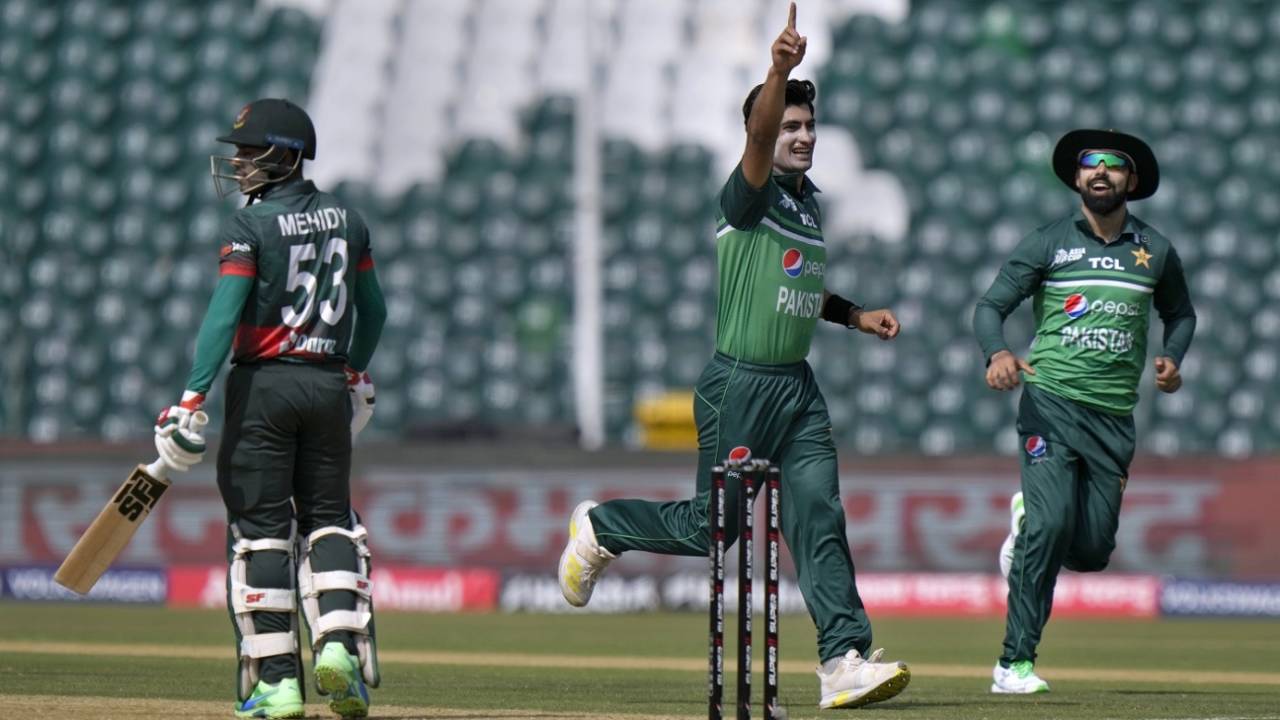 Naseem Shah struck with his first ball, Pakistan vs Bangladesh, Asia Cup, Super Fours, Lahore, September 6, 2023