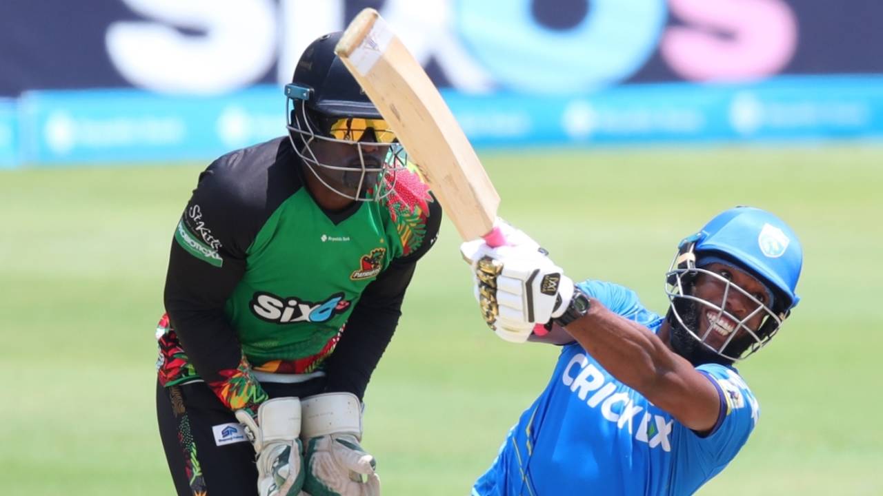 Shadrack Descarte top-scored with 43 off 31 balls, St Lucia Kings vs St Kitts & Nevis Patriots, CPL 2023, Tarouba, September 9, 2023