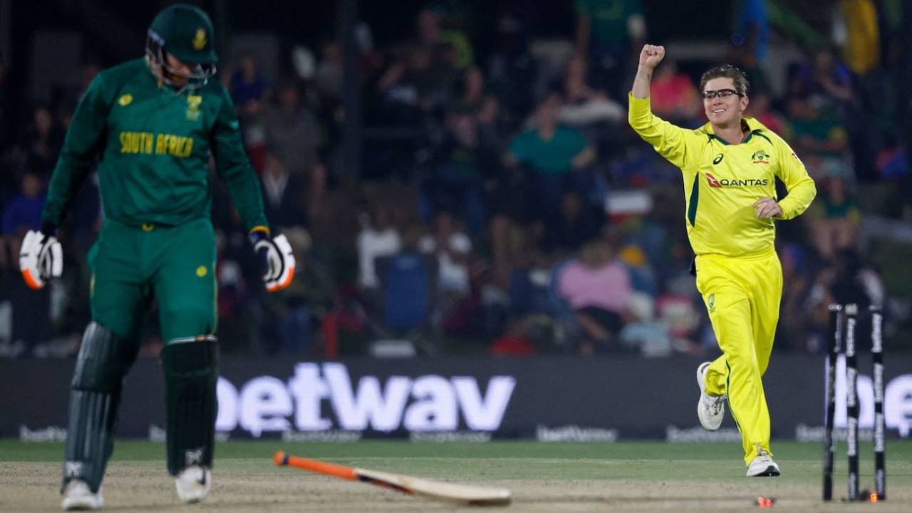 Adam Zampa's googly knocked over Heinrich Klaasen, South Africa vs Australia, 2nd ODI, Bloemfontein, September 9, 2023