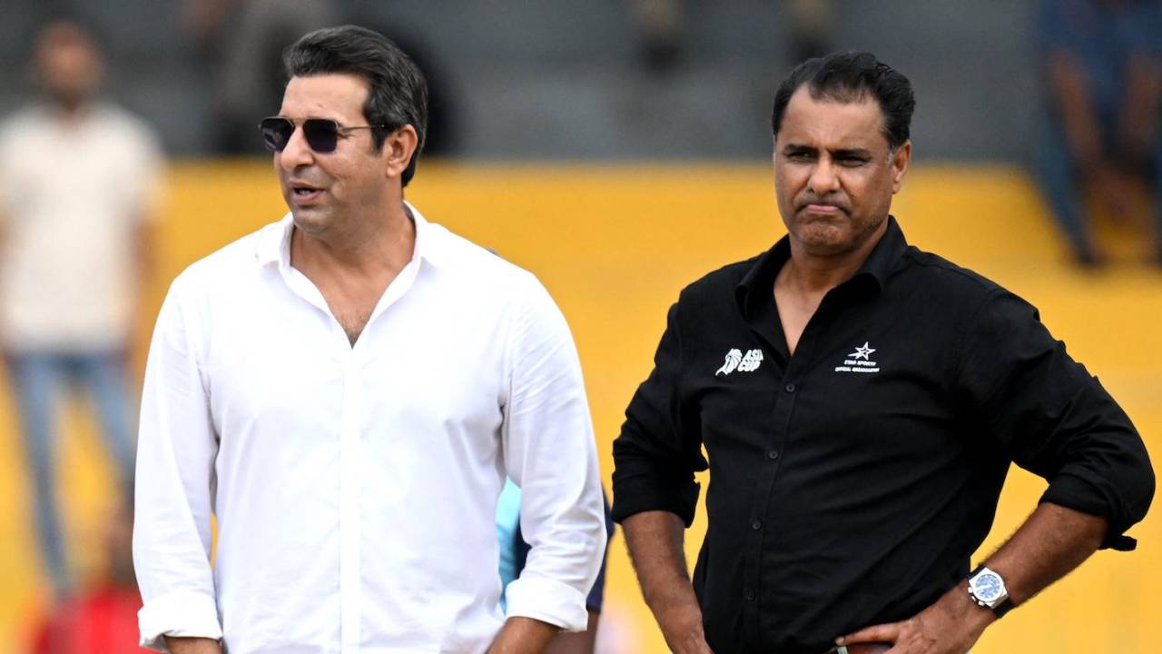 Wasim Akram and Waqar Younis have a snazzy reunion, Pakistan vs India, Asia Cup Super Four, Colombo, September 11, 2023
