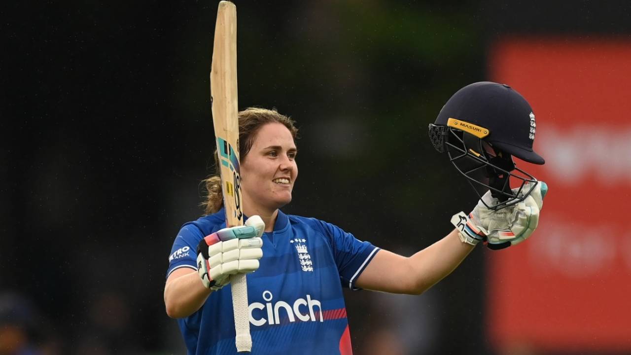 Nat Sciver-Brunt scored the fastest hundred by an Englishwoman&nbsp;&nbsp;&bull;&nbsp;&nbsp;Getty Images