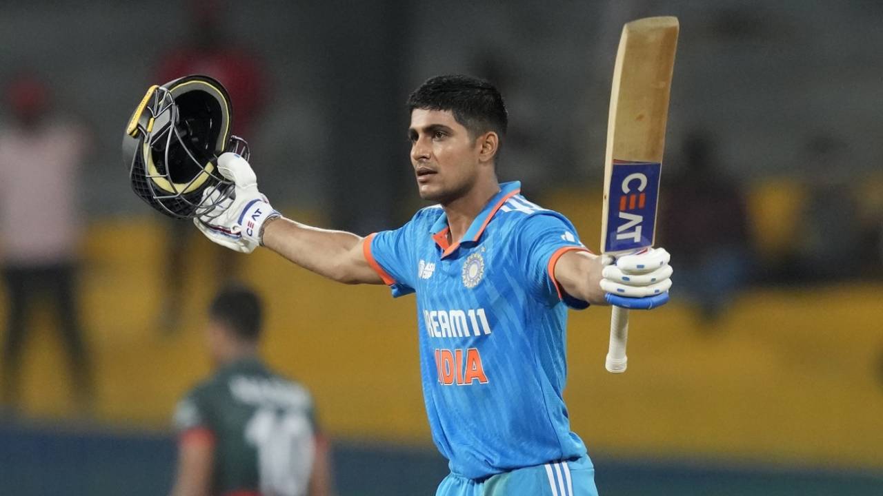 Shubman Gill brought up his second ODI hundred, Bangladesh vs India, Asia Cup Super Four, Colombo, September 15, 2023