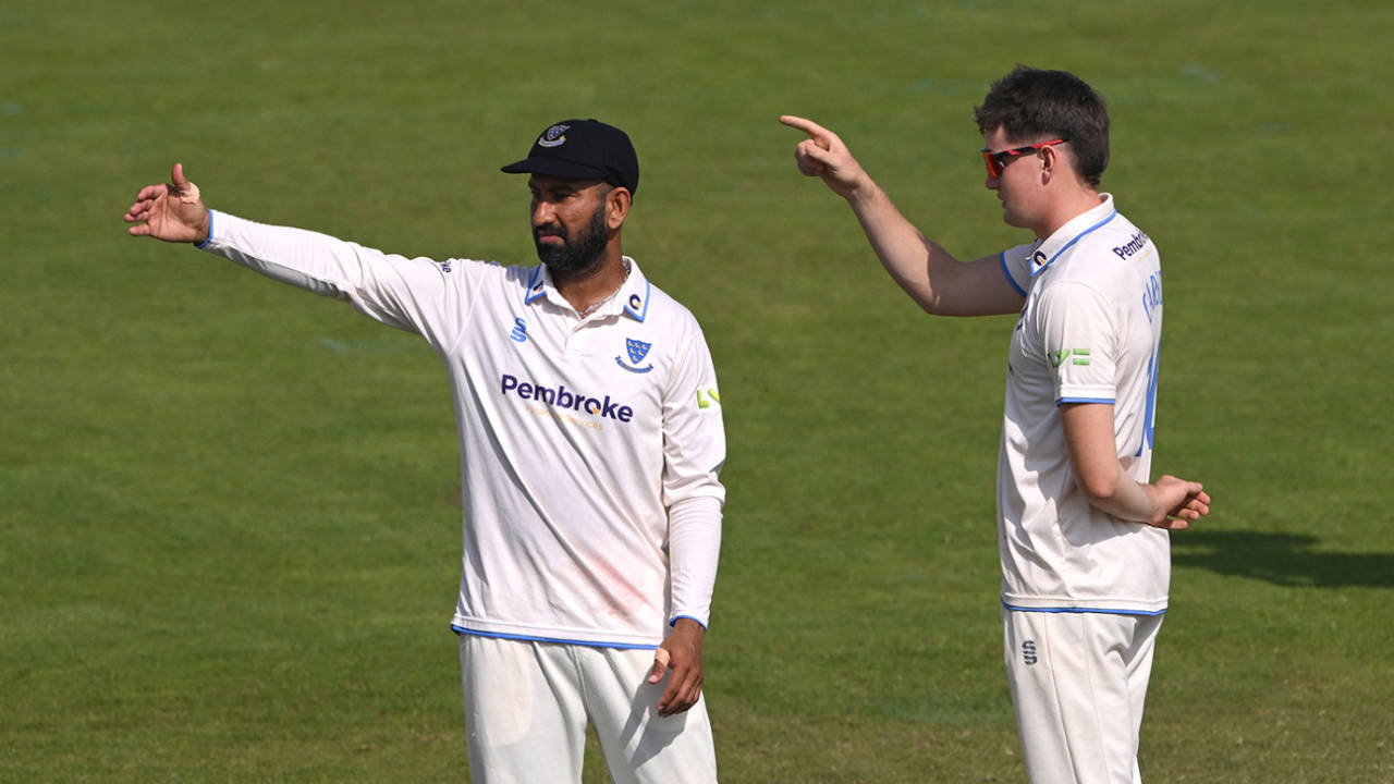 Neither Cheteshwar Pujara nor Jack Carson will be involved in Sussex's next match&nbsp;&nbsp;&bull;&nbsp;&nbsp;Stu Forster/Getty Images
