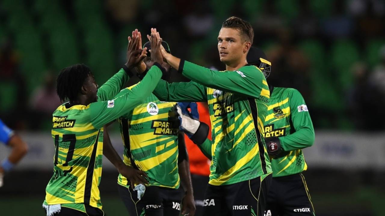 Chris Green picked up the wickets of Johnson Charles and Bhanuka Rajapaksa, Jamaica Tallawahs vs St Lucia Kings, Eliminator, CPL, July 19, 2023