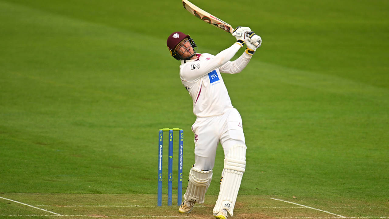 Tom Kohler-Cadmore smashed his way to a 27-ball fifty, Somerset vs Kent, County Championship, Division One, Taunton, September 21, 2023