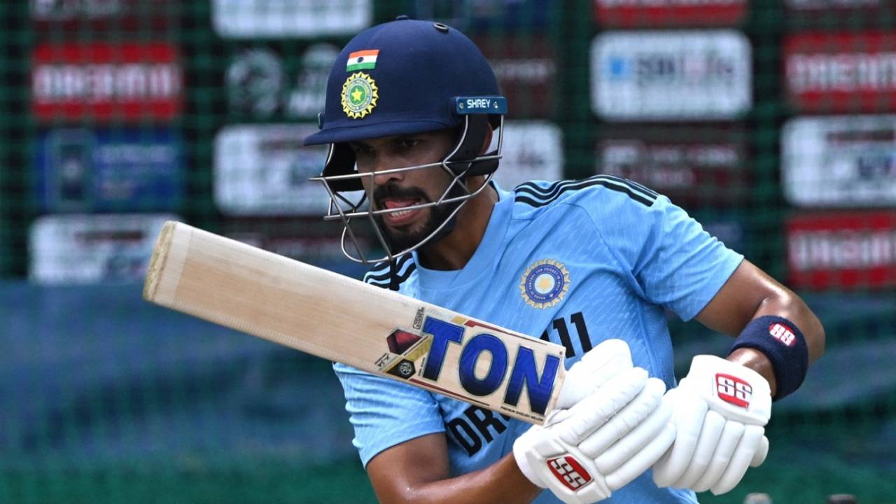 Ruturaj Gaikwad hard at work during a net session, Mohali, Sept 21, 2023