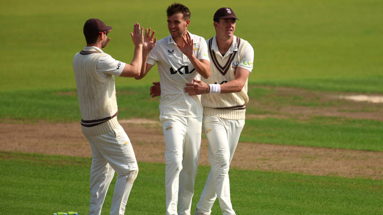 Tom Lawes was in the wickets again, Hampshire vs Surrey, County Championship, Division One, Ageas Bowl, September 26, 2023