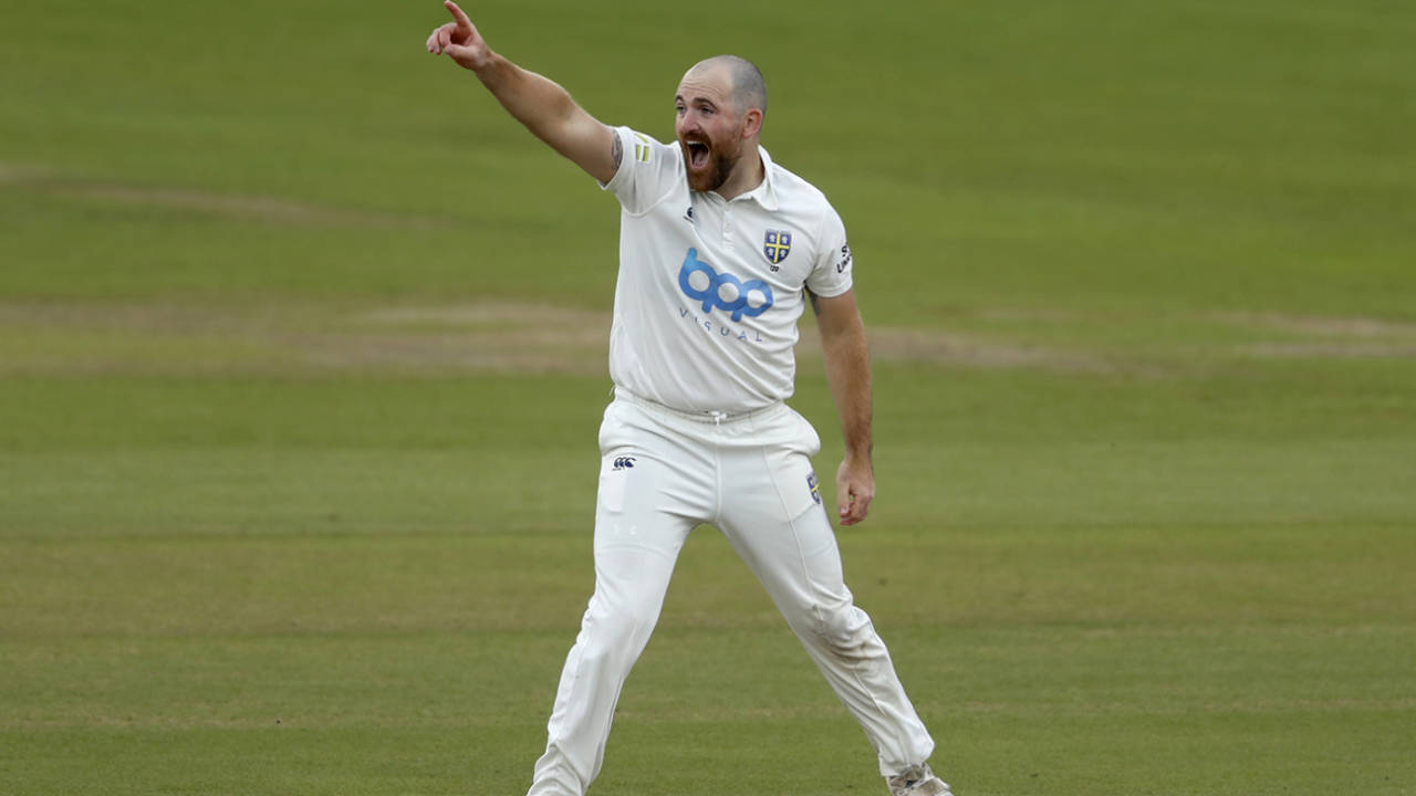 Ben Raine extended his lead at the top of the Division Two wicket-takers' list, Durham vs Leicestershire, County Championship, Chester-le-Street, September 28, 2023