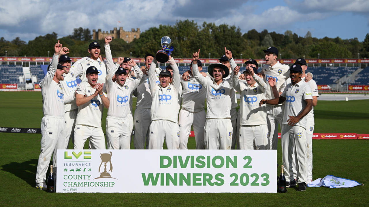 Durham were crowned Division Two champions&nbsp;&nbsp;&bull;&nbsp;&nbsp;Getty Images