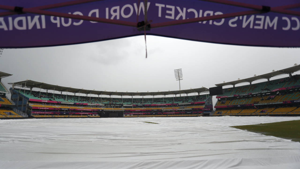 India's warm-up against England in Guwahati was washed out after just the toss&nbsp;&nbsp;&bull;&nbsp;&nbsp;ICC/Getty Images