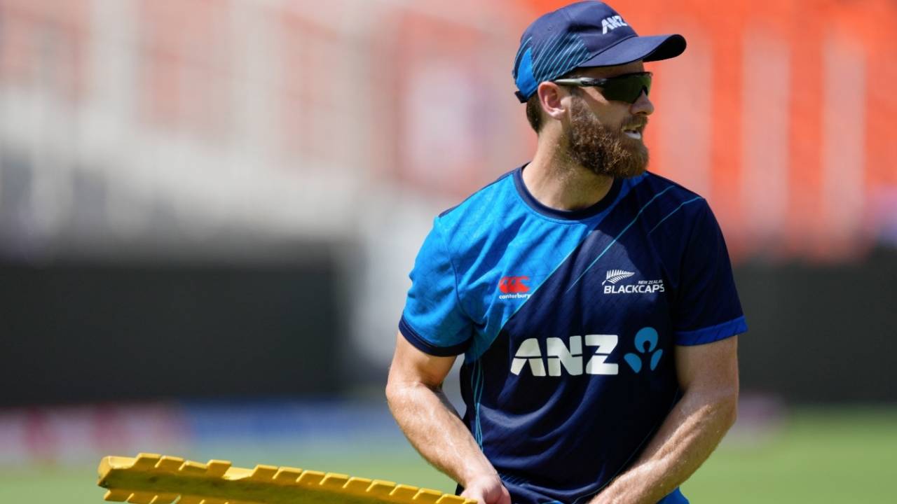 Kane Williamson during a practice session, Men's World Cup 2023, Ahmedabad, October 4, 2023
