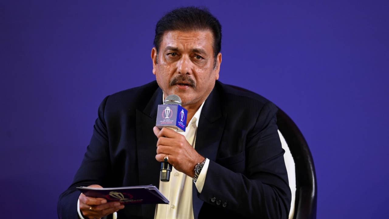 Ravi Shastri had plenty of questions for the captains, World Cup 2023, Ahmedabad, October 4, 2023