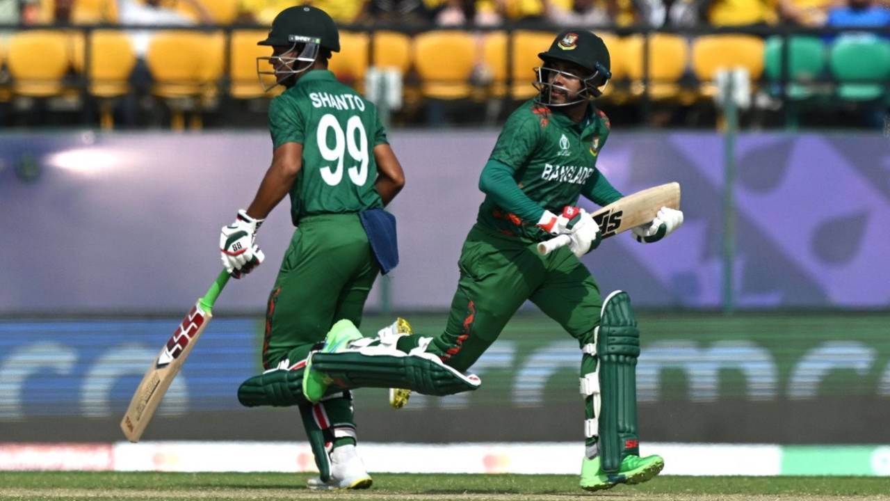 Najmul Hossain Shanto and Mehidy Hasan Miraz kept Bangladesh ticking, Afghanistan vs Bangladesh, World Cup, Dharamsala, October 7, 2023