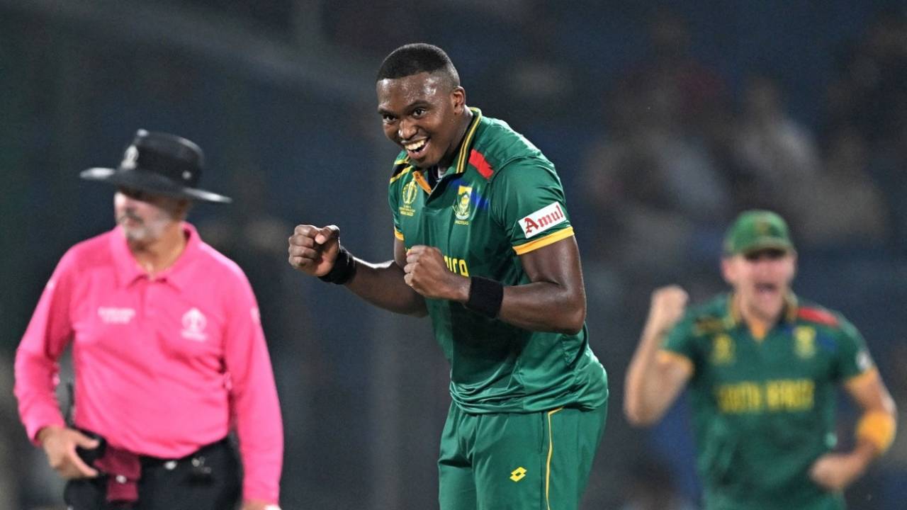 Lungi Ngidi broke the crucial 82-run stand between Charith Asalanka and Dasun Shanaka, South Africa vs Sri Lanka, World Cup, Delhi, October 7, 2023