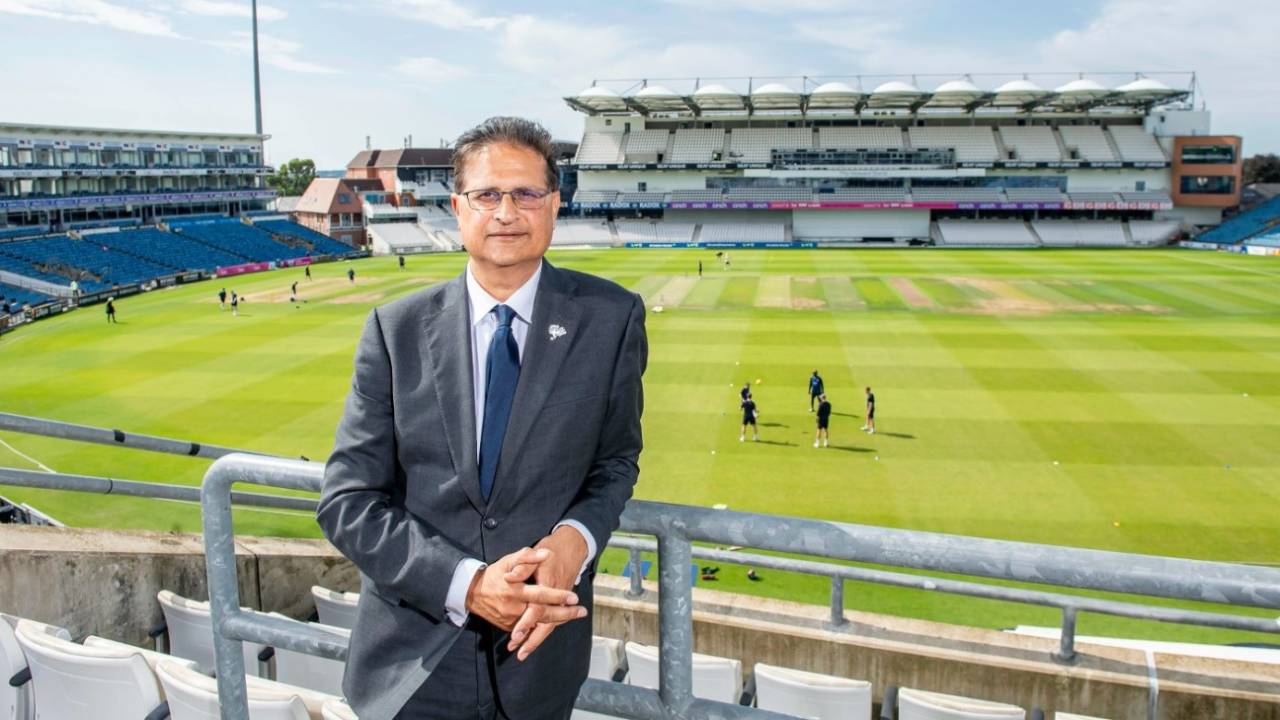 Harry Chathli has been confirmed as the new chair of Yorkshire, Headingley, October 11, 2023