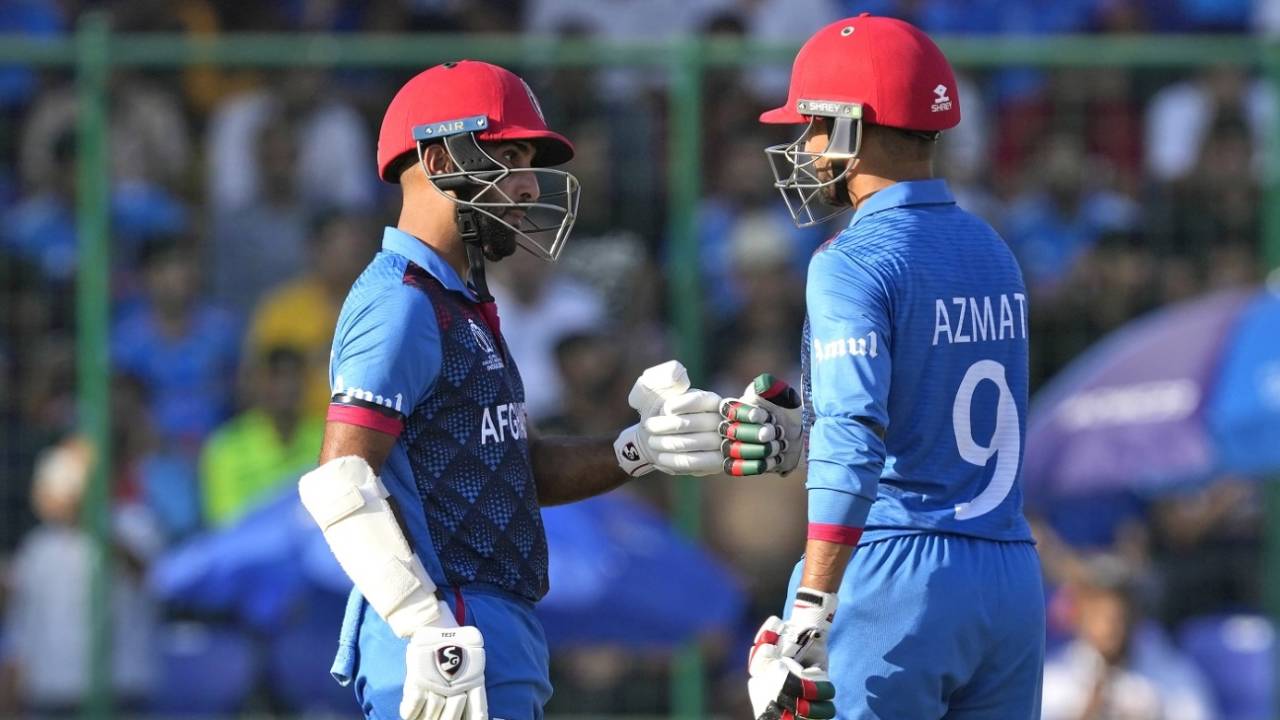 Azmatullah Omarzai and Hashmatullah Shahidi stabilised Afghanistan's innings, India vs Afghanistan, ODI World Cup, Delhi, October 11, 2023
