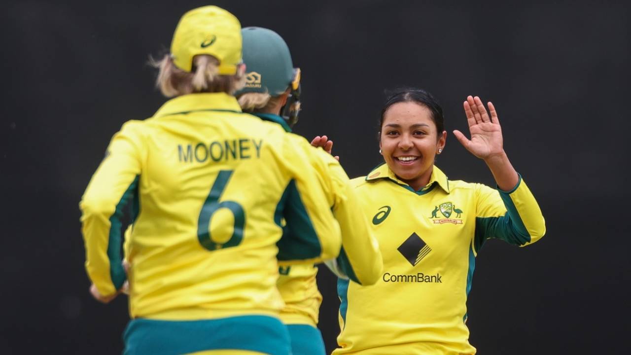 Alana King picked up two wickets in her first two overs, Australia vs West Indies, 2nd ODI, Junction Oval, October 12, 2023

