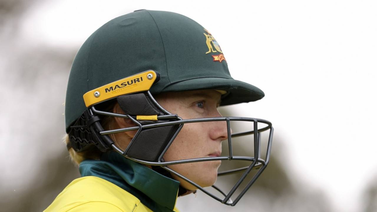 Alyssa Healy has her game face on ahead of the chase, Australia vs West Indies, 3rd ODI, Junction Oval, October 14, 2023
