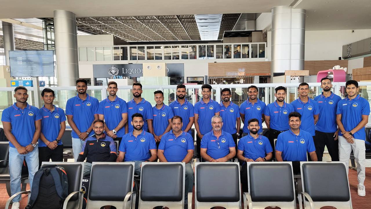 The Chandigarh players are ready to depart for the Syed Mushtaq Ali Trophy, Chandigarh, October 13, 2023
