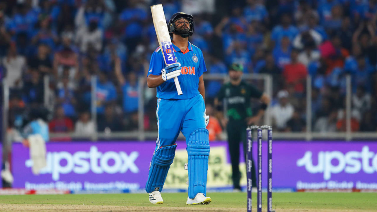 Rohit Sharma made a 63-ball 86, India vs Pakistan, Men's World Cup 2023, Ahmedabad, October 14, 2023