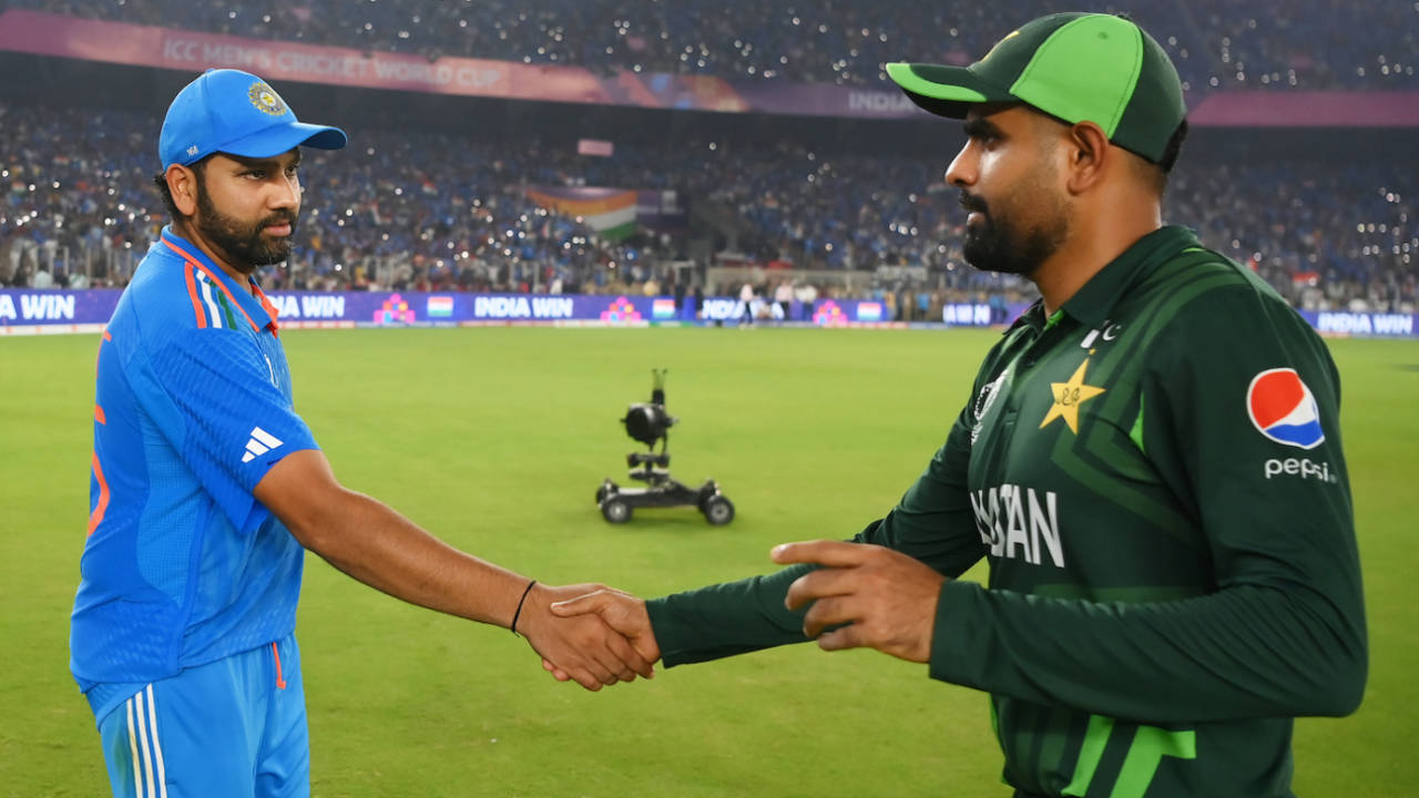 Rohit Sharma led India to its eighth World Cup win against Pakistan, led by Babar Azam, India vs Pakistan, Men's World Cup 2023, Ahmedabad, October 14, 2023