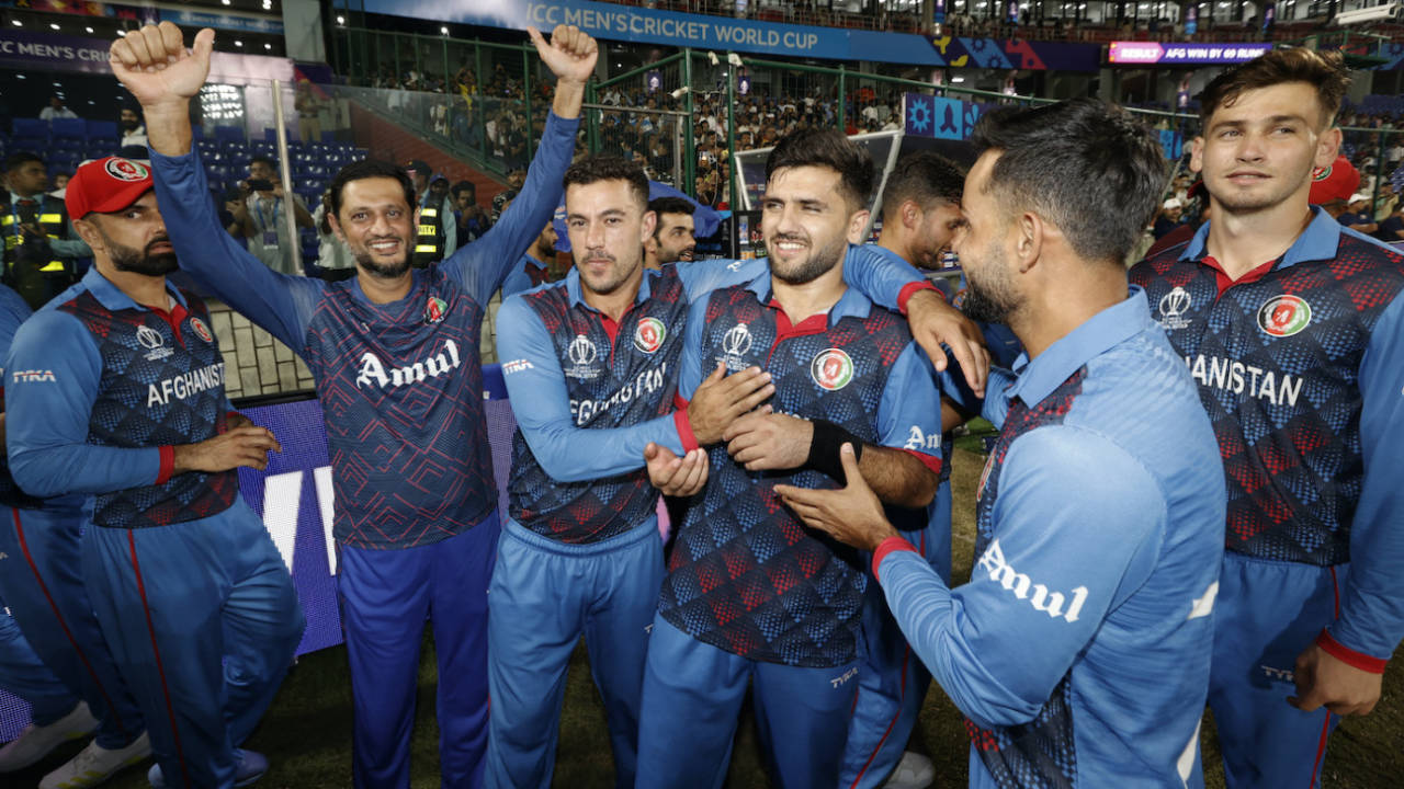 Fazalhaq Farooqi and Co march on after Afghanistan's win against England, England vs Afghanistan, Men's ODI World Cup 2023, Delhi, October 15, 2023