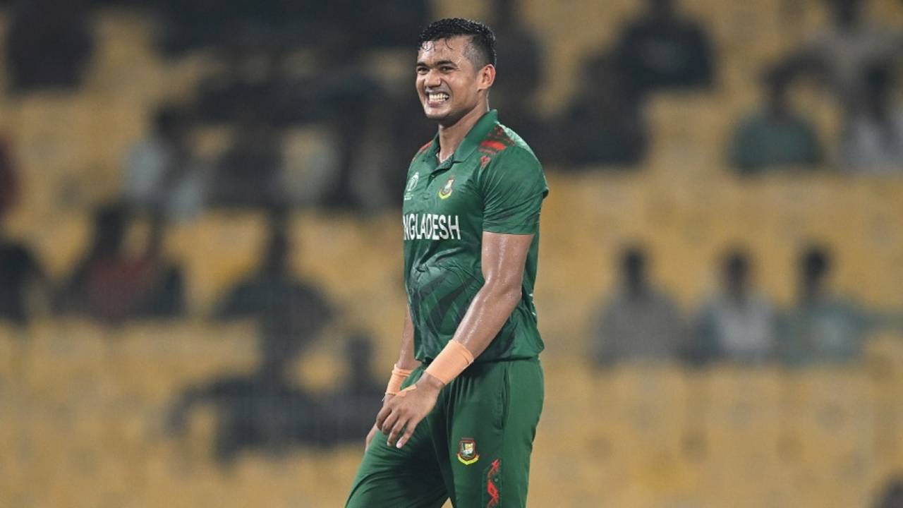 Taskin Ahmed has been off-colour  so far in the World Cup, Bangladesh vs New Zealand, ODI World Cup, Chennai, October 13, 2023, 
