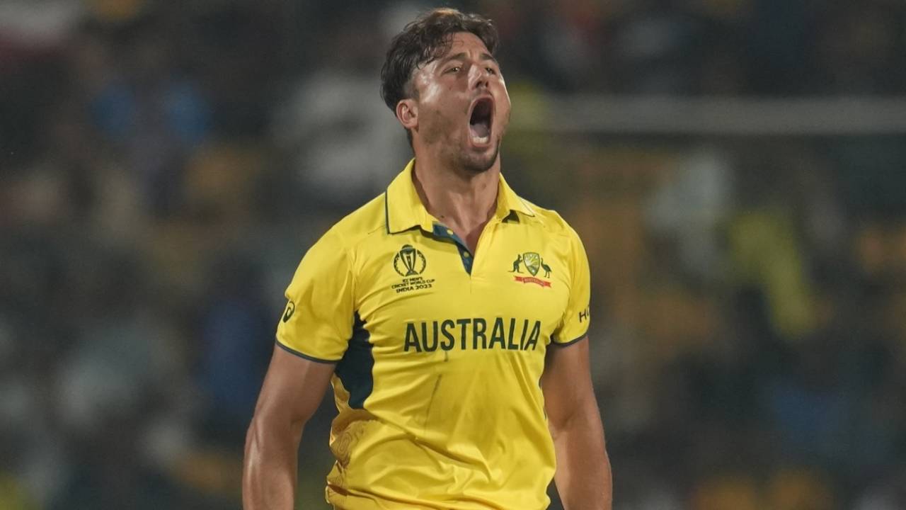 Marcus Stoinis struck twice in two overs to dismiss the Pakistan openers, Australia vs Pakistan, Men's World Cup 2023, Bengaluru, October 20, 2023