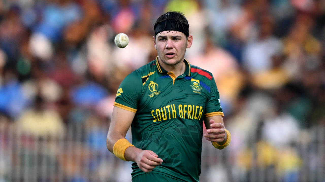 Gerald Coetzee finished with 2 for 42, Pakistan vs South Africa, World Cup, Chennai, October 27, 2023