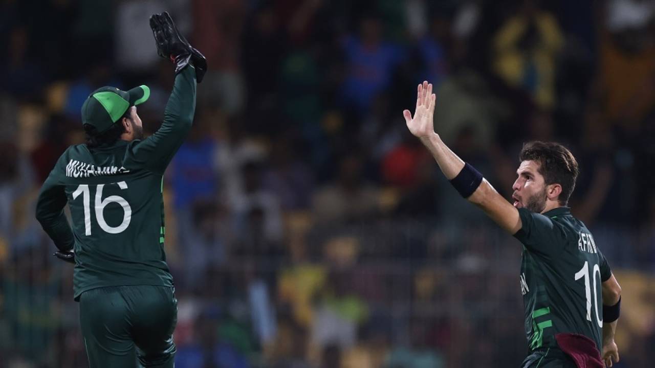 Mohammad Rizwan's excitement makes him a foot taller than Shaheen Afridi, Pakistan vs South Africa, World Cup, Chennai, October 27, 2023