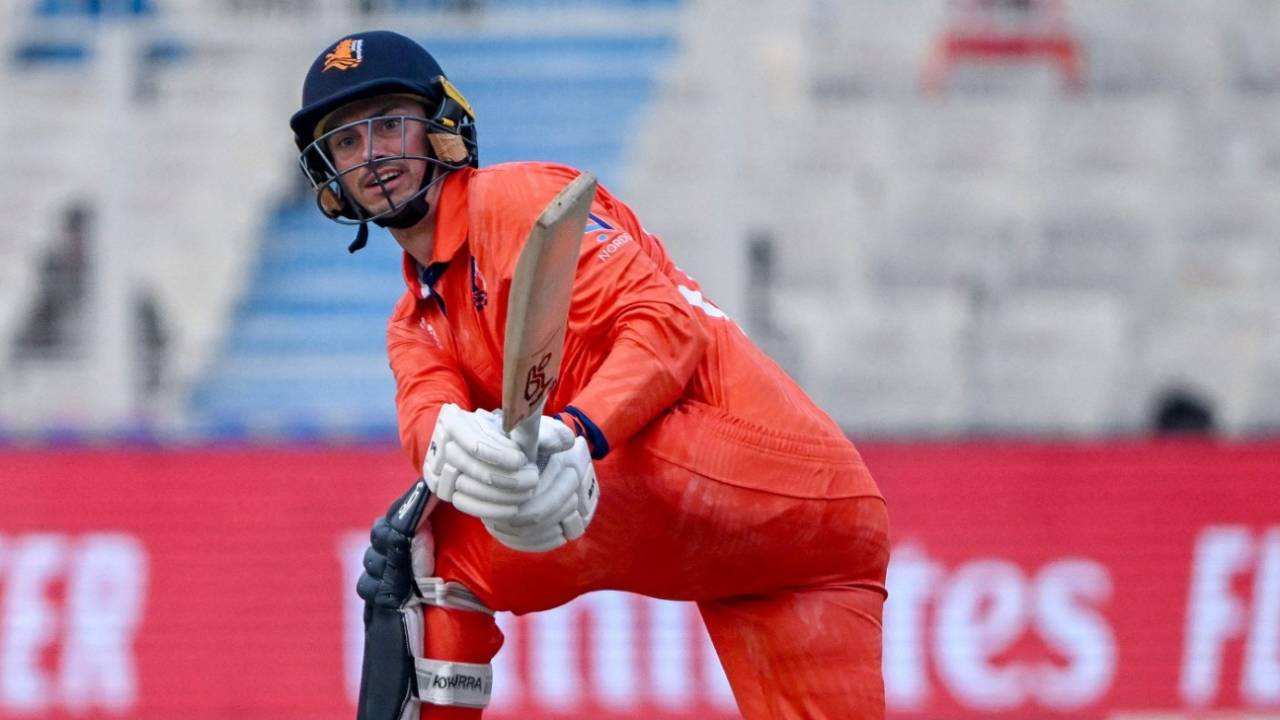 Scott Edwards bided his time against spin, Bangladesh vs Netherlands, Men's World Cup 2023, Kolkata, October 28, 2023