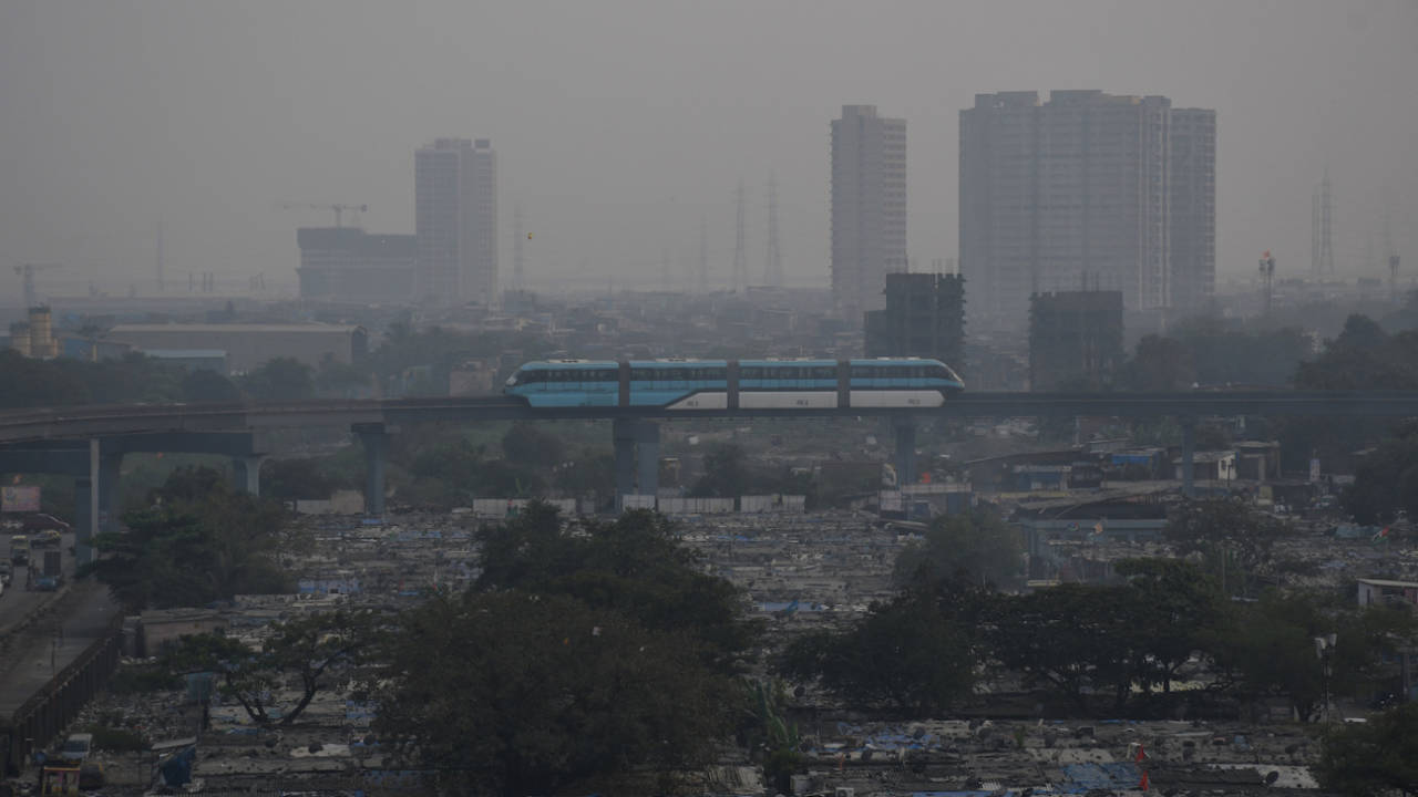 A view of the air pollution in Mumbai on October 21, 2023&nbsp;&nbsp;&bull;&nbsp;&nbsp;LightRocket via Getty Images